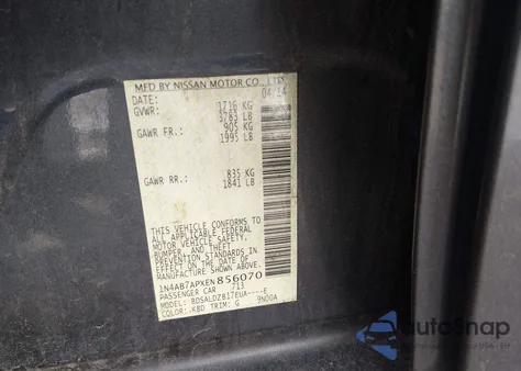 2014 Nissan Sentra Fe+ S/Fe+ Sv/S/Sl/Sr/Sv z USA, uszkodzony, nr VIN 1N4AB7APXEN856070